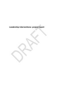 Leadership Project Report DRAFT V3