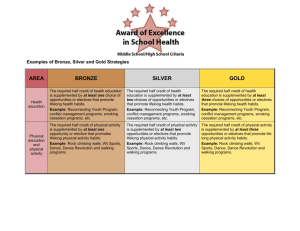 Middle/High School Criteria