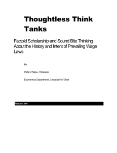 Thoughtless Think Tanks