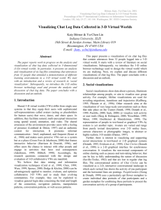 Visualizing Chat Log Data Collected in 3-D