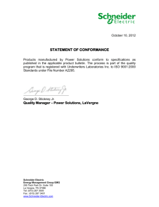 Conformance Certificate 0036055322