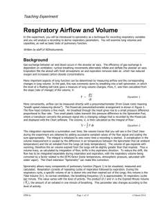 Respiratory Airflow and Volume