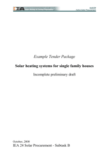 tender package - example - Solar Thermal | IEA-SHC