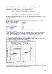 How to estimate future oil supply and oil demand?