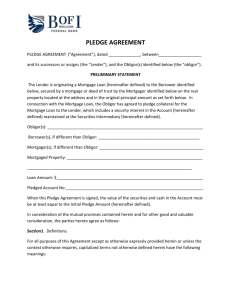 PLEDGE AGREEMENT PLEDGE AGREEMENT (“Agreement