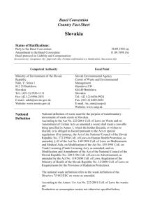 Slovakia - Basel Convention