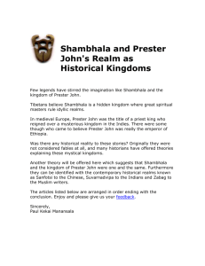 Shambhala and Prester John's Realm as Historical Kingdoms