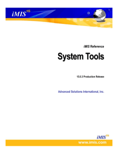 System Tools - Documentation - Advanced Solutions International