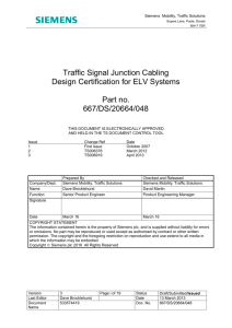 traffic signal junction cabling design