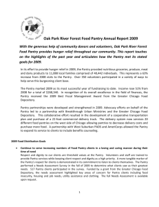 Oak Park River Forest Food Pantry Annual Report 2009