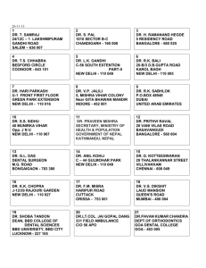 Address List of Members in MS word format part 1