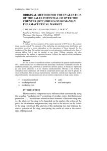 METHOD FOR THE EVALUATION OF THE MARKET POTENTIAL