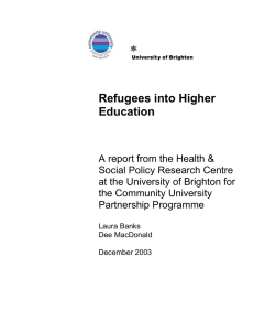 The Refugees - University of Brighton