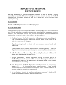 REQUEST FOR PROPOSAL LOAN SERVICES is soliciting