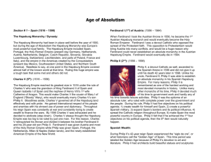 Age of Absolutism Reading