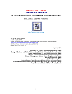 ACME 2008 Conference Program