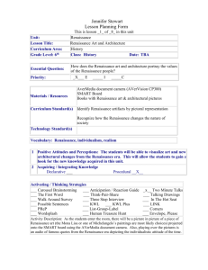 Grade 6: Renaissance People and Their Architecture