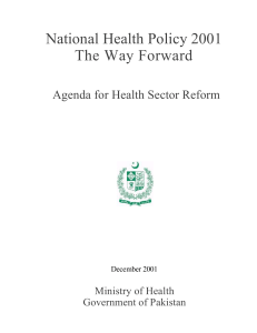 National Health Policy 2001