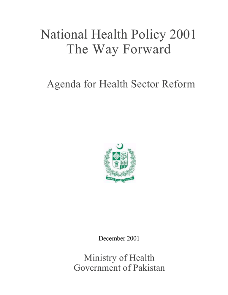 national health policy assignment