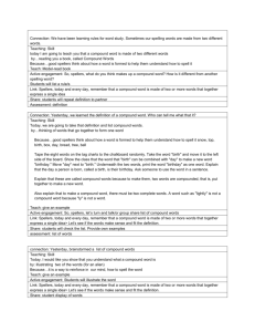 Jan. 3 Lesson plan word study