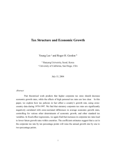 Marginal Tax Rates and Economic Growth