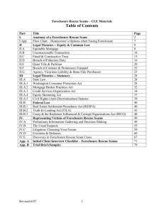 Foreclosure White Paper