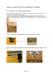 Classroom Equipment Tutorial via the Touch Panel Usage