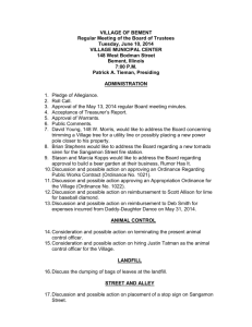 Agenda for 06-10-14 Board meeting