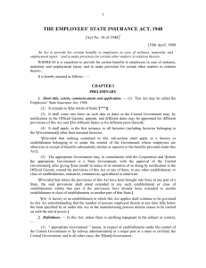 Employees' State Insurance Act, 1948