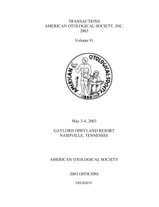 transactions - American Otological Society