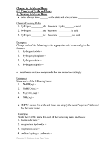 notes unit 3 acids and bases