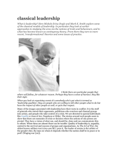 Classical Leadership