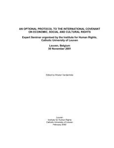 i. the international covenant on economic, social and