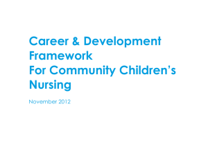 Community Children's Nursing - Modernising Nursing in the