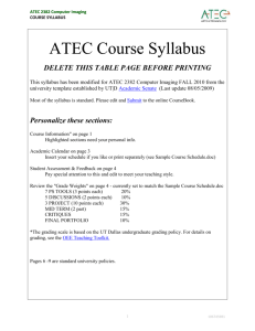 2382 Course Syllabus