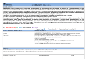 School Plan 2014 - Premer Public School