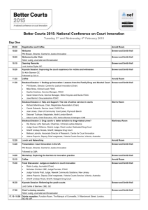 Better Courts 2015 programme - Centre for Justice Innovation