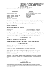 Stone Harbor Council Minutes December 15, 2015