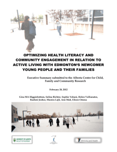 Optimizing health literacy and community engagement in relation to