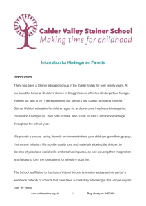 Information for Kindergarten Parents