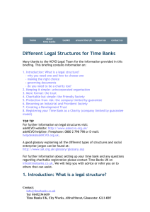 What is a legal structure?