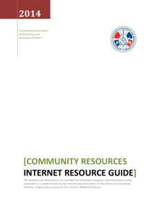 Employee Assistance internet resource guide