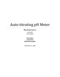 Auto-titrating pH Meter