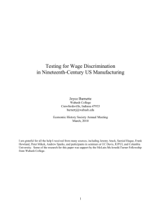 Testing for wage discrimination in nineteenth