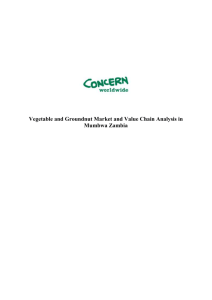 Vegetable and Groundnut Market and Value Chain Analysis in