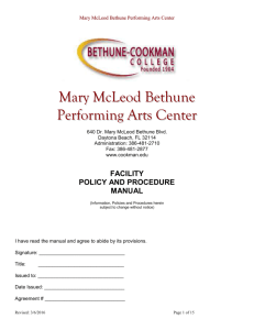 manual - Bethune-Cookman University