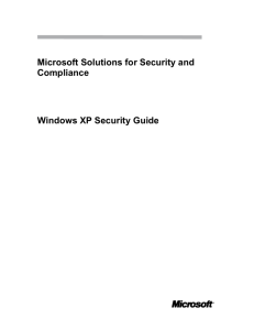 Windows XP Security Guide