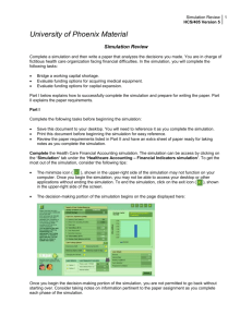 Part I - University of Phoenix