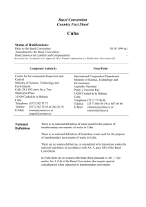 Cuba - Basel Convention