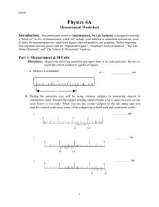 P4A Measurement Worksheet